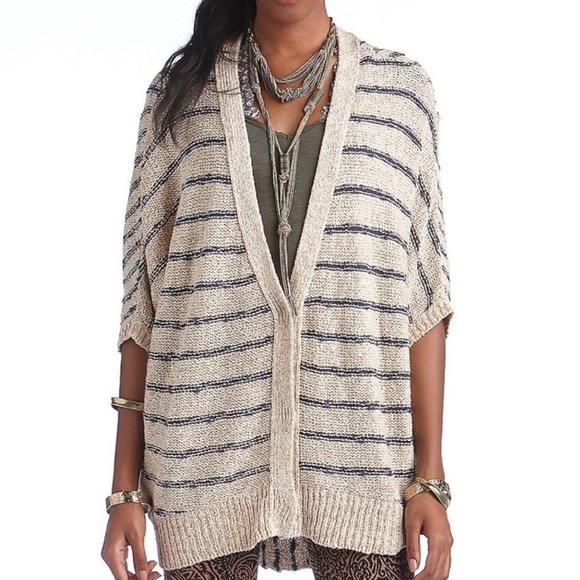 Free People Sweaters - Free people rabbit moon stripe cardigan